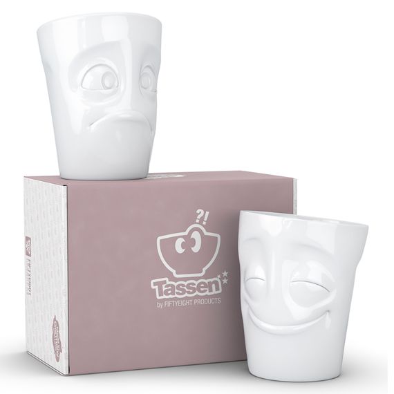 Набор кружек Tassen Cheery & Baffled, 2 шт, 350 мл, белый, Tassen, изображение 2