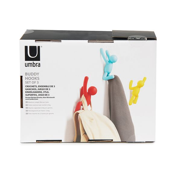Набор крючков Buddy, разноцветный, 3 шт., UMBRA, изображение 10