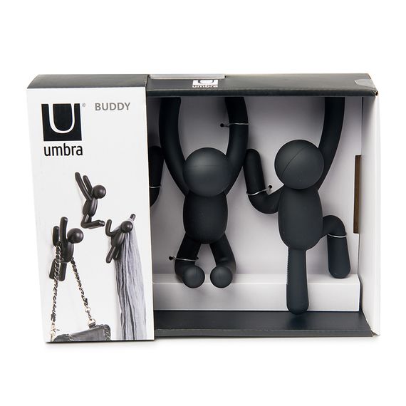 Набор крючков Buddy, черный, 3 шт., UMBRA, изображение 10