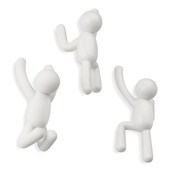 Набор крючков Buddy, белый, 3 шт., UMBRA, изображение 7