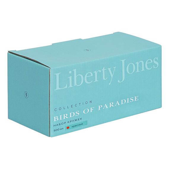 Набор кружек Birds of Paradise, 500 мл, красные, 2 шт., Liberty Jones, изображение 5