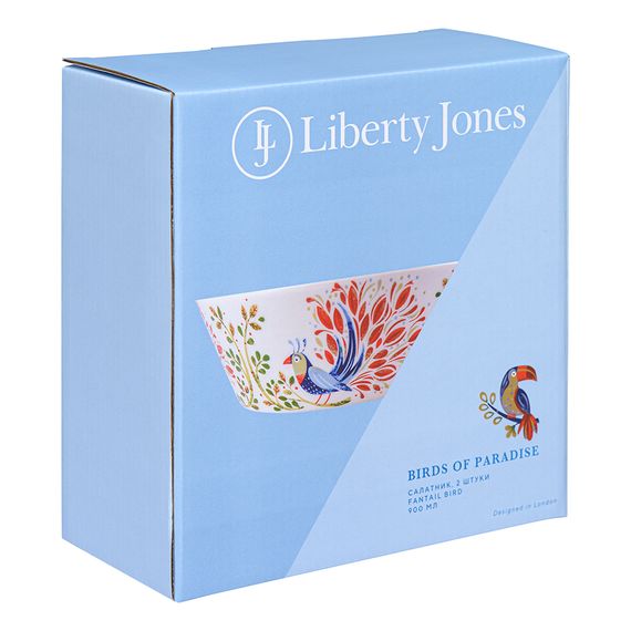 Набор салатников Fantail Bird из коллекции Birds of Paradise в подарочной упаковке, 900 мл, 2 шт., Liberty Jones, изображение 10