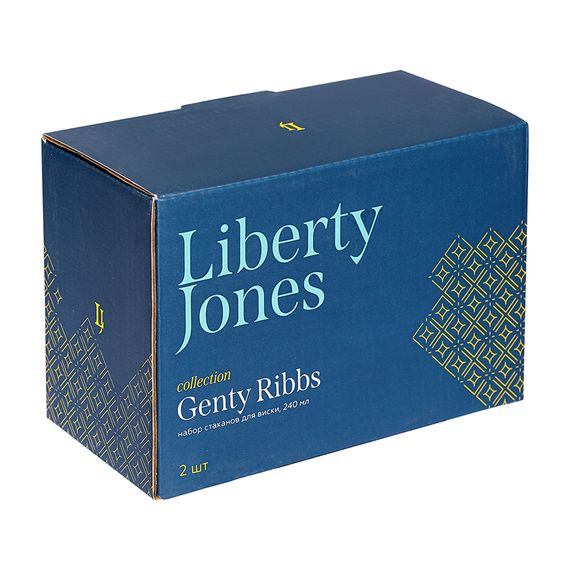 Набор стаканов для виски Genty Ribbs, 240 мл, 2 шт., Liberty Jones, изображение 9