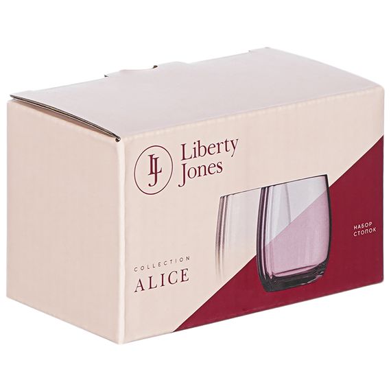 Набор стопок Alice в подарочной упаковке, 70 мл, золотистые, 2 шт., Liberty Jones, изображение 5