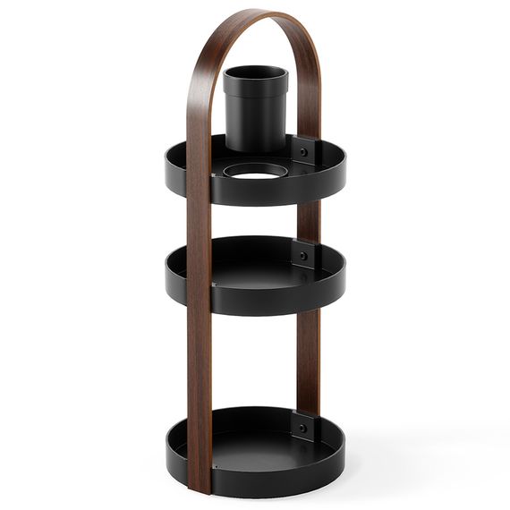 Органайзер для косметики Bellwood, 20х50 см, черный/орех, UMBRA