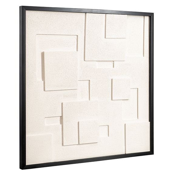 Панно декоративное с эффектом 3D Minimalism Square, с черной рамой, 60х60 см, Bergenson Bjorn, изображение 2