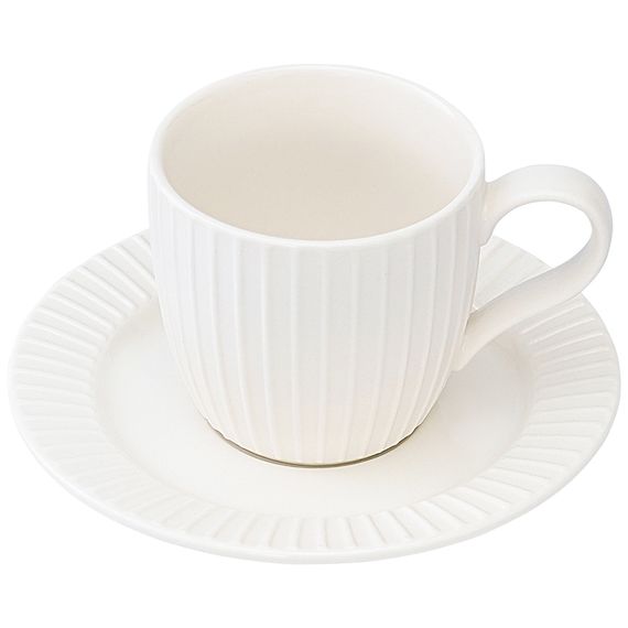 Набор чашек с блюдцами Soft Ripples, Dual Glazing, 125 мл, 2 шт., Liberty Jones, изображение 6