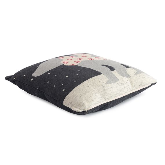 Подушка вязаная с новогодним рисунком Polar bear из коллекции New Year Essential, 45х45 см, Tkano, изображение 4