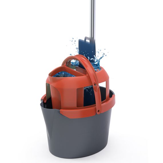 Подвижное основание для швабры Easy Squeezer с насадкой из микрофибры, Nordic Stream, изображение 4