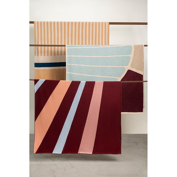 Плед из хлопка с рисунком Tulip garden из коллекции Terra, 130х180 см, Tkano, изображение 4
