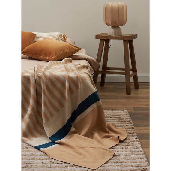 Плед из хлопка с рисунком Tulip garden из коллекции Terra, 130х180 см, Tkano, изображение 6