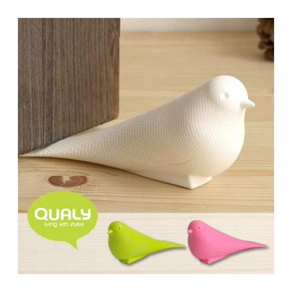Подпорка для двери Dove, серая, QUALY, изображение 2