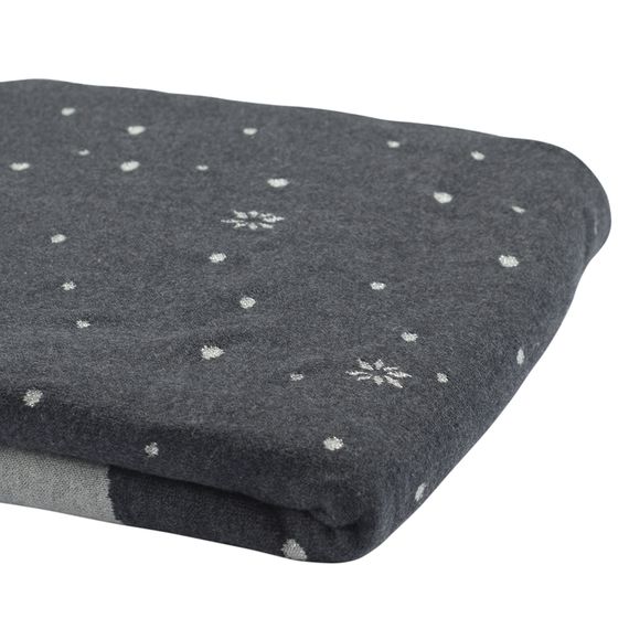 Плед из хлопка с новогодним рисунком Polar bear из коллекции New Year Essential, 130х180 см, Tkano, изображение 7