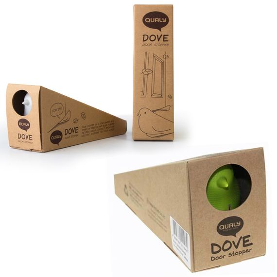 Подпорка для двери Dove, серая, QUALY, изображение 4