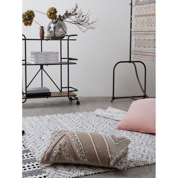 Подушка декоративная с кантом и бахромой из коллекции Ethnic, 30х60 см, Tkano, изображение 2