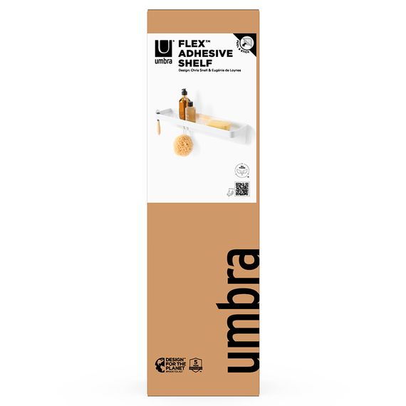 Полка для душа Flex Adhesive, белая, UMBRA, изображение 12