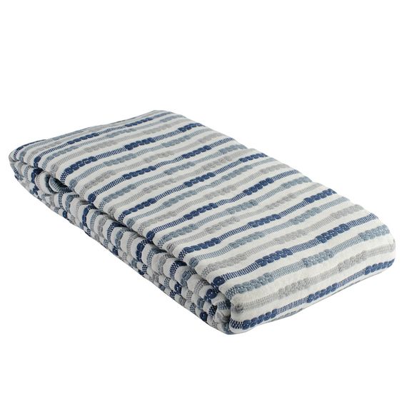 Покрывало из хлопка в полоску из коллекции Ethnic, 180х250 см, Tkano, изображение 4