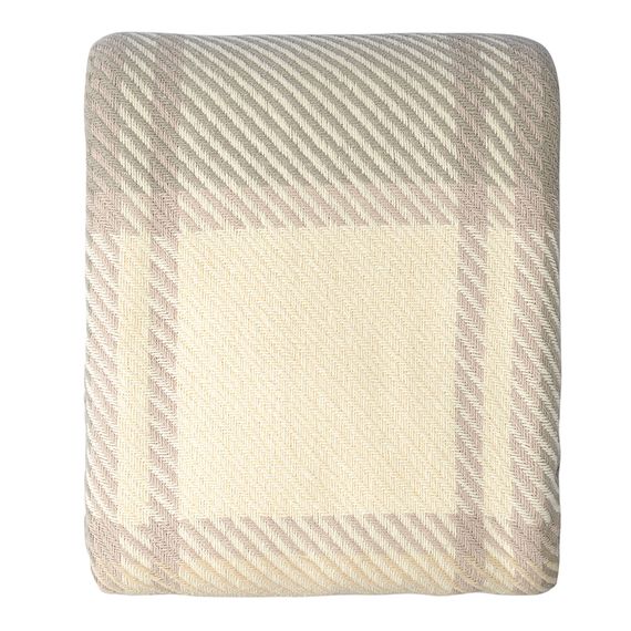 Покрывало из хлопка Warm traditions бежево-серого цвета из коллекции Essential, 180х250 см, Tkano, изображение 8