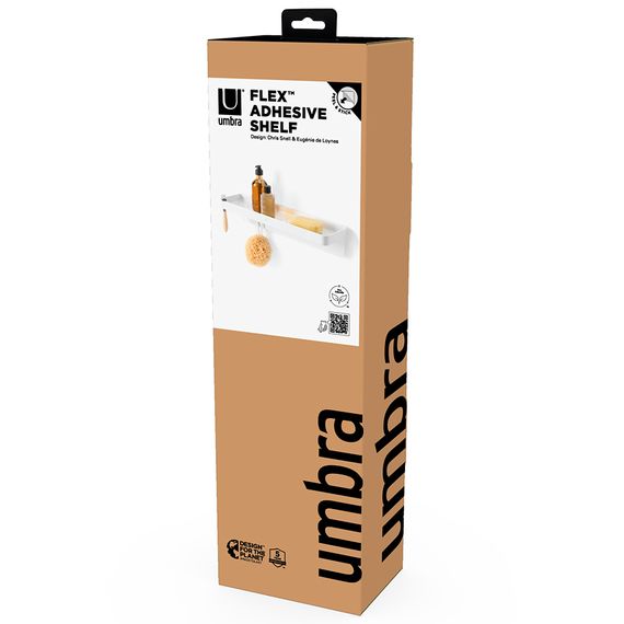 Полка для душа Flex Adhesive, белая, UMBRA, изображение 10