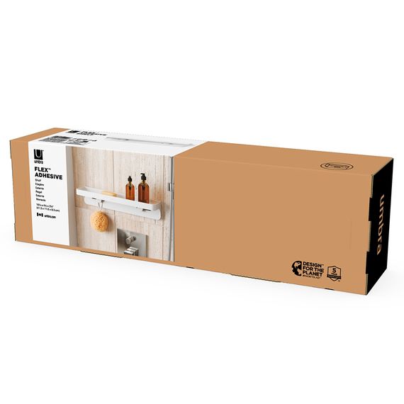 Полка для душа Flex Adhesive, белая, UMBRA, изображение 11