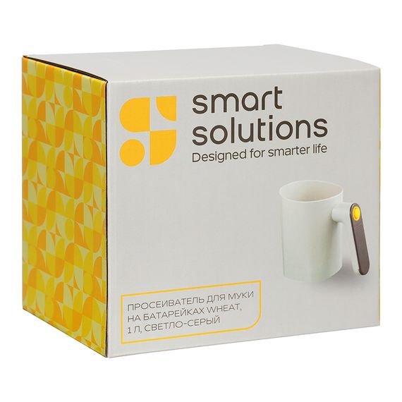 Просеиватель для муки на батарейках Wheat, 1 л, светло-серый, Smart Solutions, изображение 10