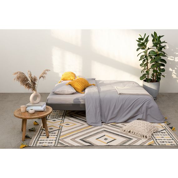 Покрывало базовое бежевого цвета из коллекции Ethnic, 180х250 см, Tkano, изображение 6