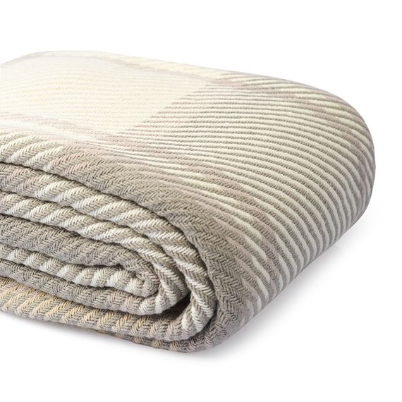Покрывало из хлопка Warm traditions бежево-серого цвета из коллекции Essential, 230х250 см, Tkano, изображение 9