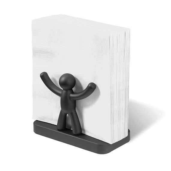 Салфетница Buddy, черная, UMBRA, изображение 5