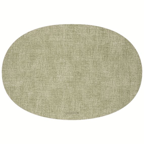 Салфетка подстановочная овальная двухсторонняя Fabric, мятная, Guzzini