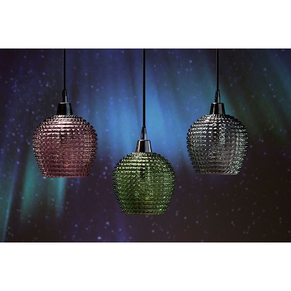 Светильник подвесной каскадный Aurora, 65х18 см, сливовый/зеленый/серый, Bergenson Bjorn, изображение 3