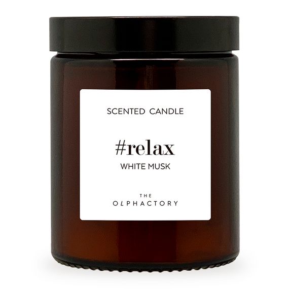 Свеча ароматическая The Olphactory, Relax, White Musk, 30 ч, Ambientair