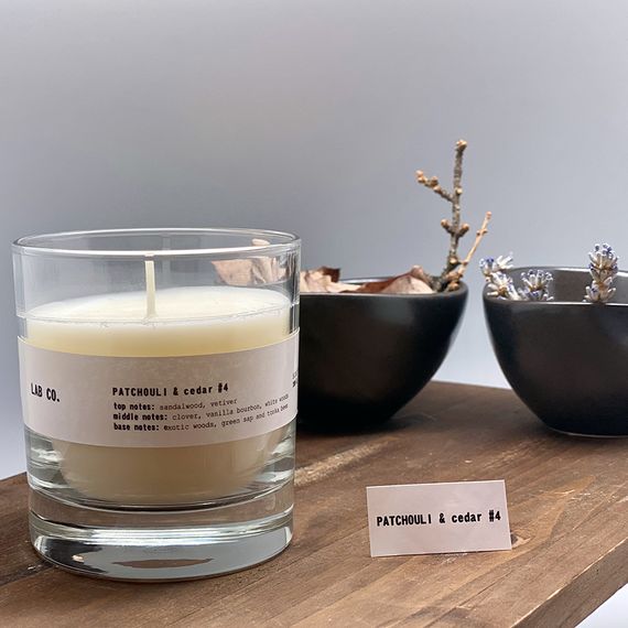 Свеча ароматическая Lab Co, Patchouli&Cedar, 40 ч, Ambientair, изображение 2