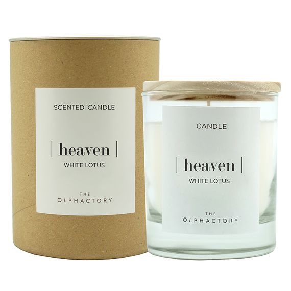 Свеча ароматическая The Olphactory, Heaven, White Lotus, 40 ч, Ambientair, изображение 2