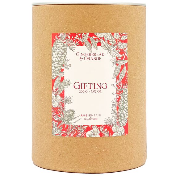 Свеча ароматическая Gifting, Gingerbread&Orange, 40 ч, Ambientair, изображение 4