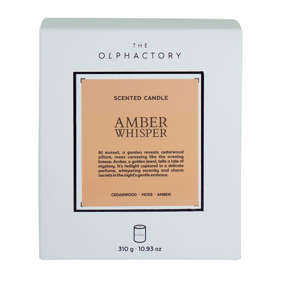 Свеча ароматическая The Olphactory, White Insignia, Amber Whisper, 60 ч, Ambientair, изображение 8