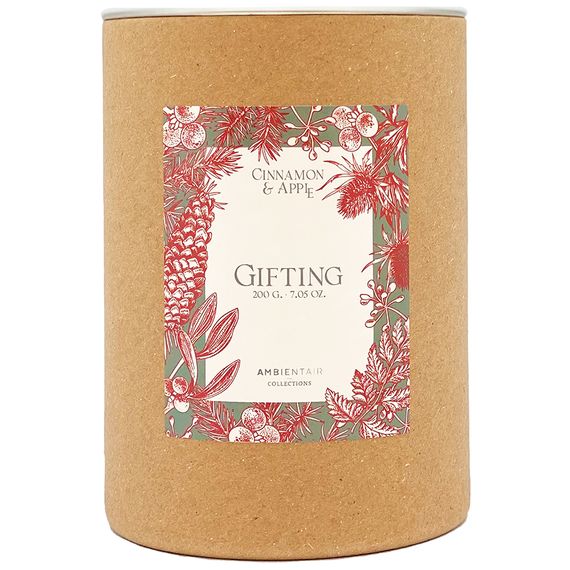 Свеча ароматическая Gifting, Cinnamon&Apple, 40 ч, Ambientair, изображение 4