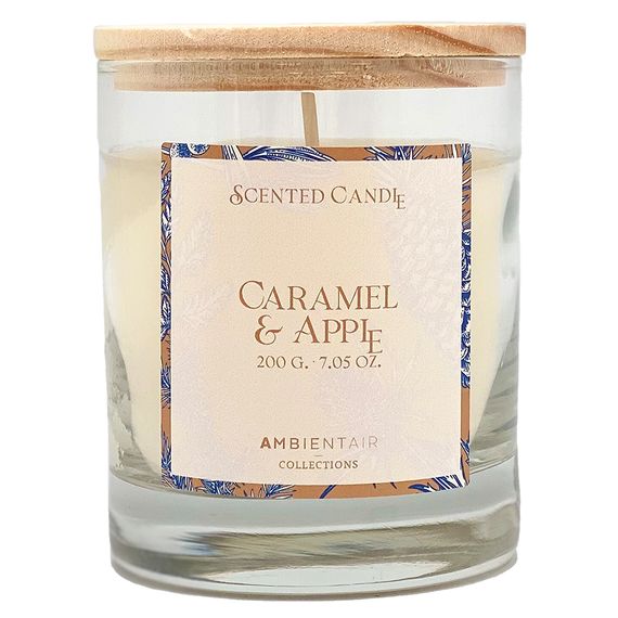 Свеча ароматическая Gifting, Caramel&Apple, 40 ч, Ambientair, изображение 3