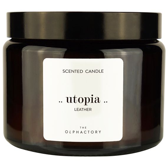 Свеча ароматическая The Olphactory, Utopia, Leather, 60 ч, Ambientair