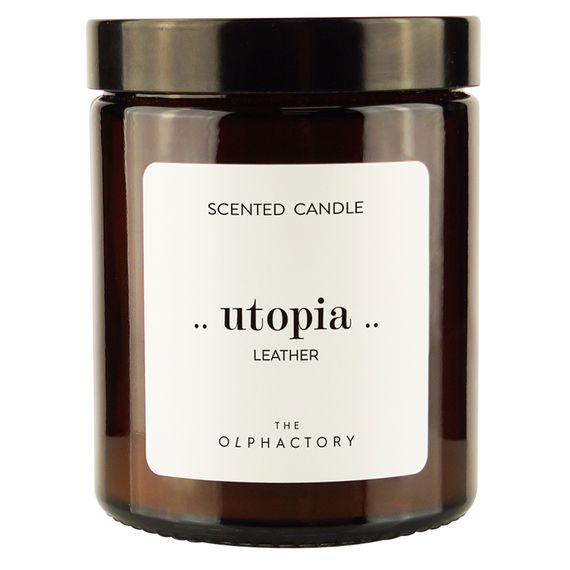 Свеча ароматическая The Olphactory, Utopia, Leather, 30 ч, Ambientair