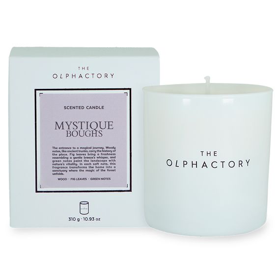 Свеча ароматическая The Olphactory, White Insignia, Mystique Boughs, 60 ч, Ambientair