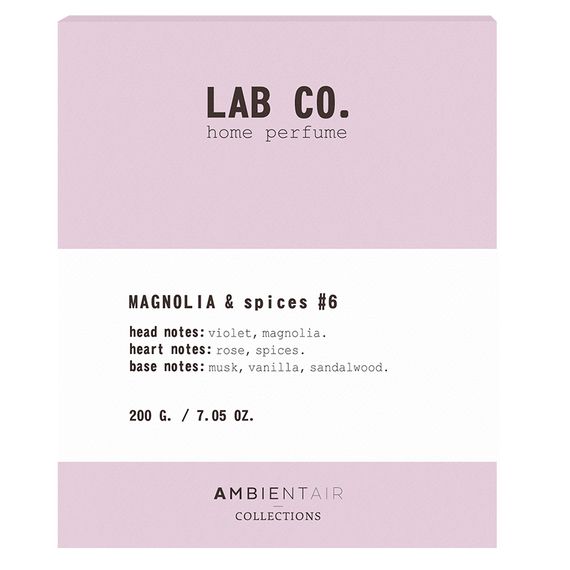 Свеча ароматическая Lab Co, Magnolia&Spices, 40 ч, Ambientair, изображение 3