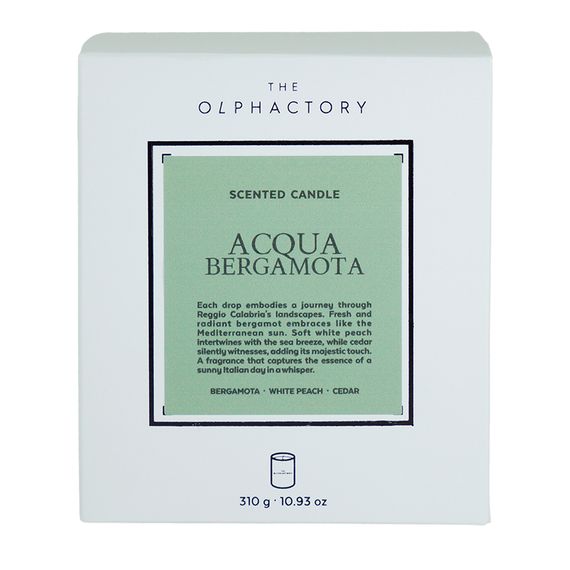 Свеча ароматическая The Olphactory, White Insignia, Acqua Bergamota, 60 ч, Ambientair, изображение 11