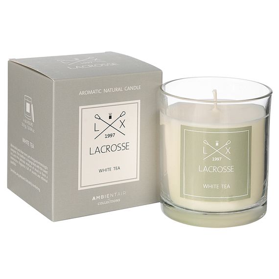 Свеча ароматическая Lacrosse, White Tea (новая), 60 ч, Ambientair