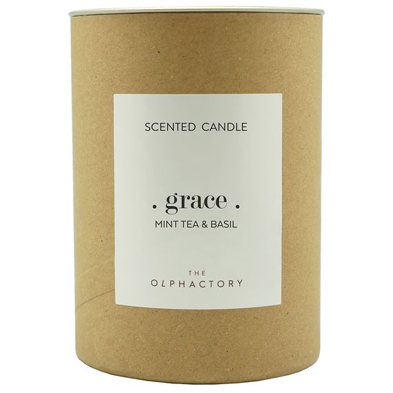 Свеча ароматическая The Olphactory, Grace, Mint tea&Basil, 40 ч, Ambientair, изображение 3