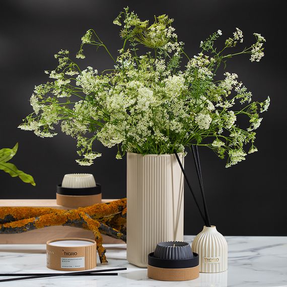 Свеча ароматическая Cypress, Jasmine & Patchouli из коллекции Edge, серый, 30 ч, Tkano, изображение 2