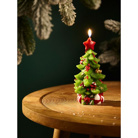 Свеча декоративная Green Miracle из коллекции New Year Essential, 18 см, Tkano, изображение 2