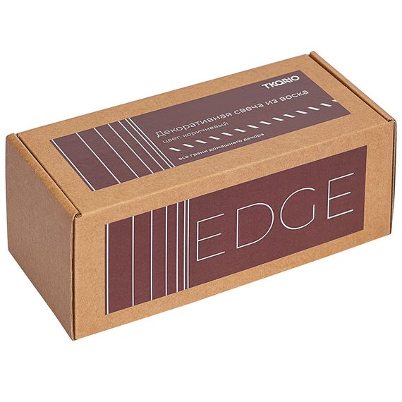 Свеча декоративная коричневого цвета из коллекции Edge, 16,5 см, Tkano, изображение 3