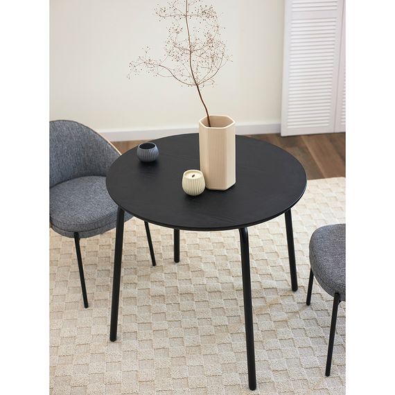 Стол обеденный Round, 80 см, черный, Bergenson Bjorn, изображение 2