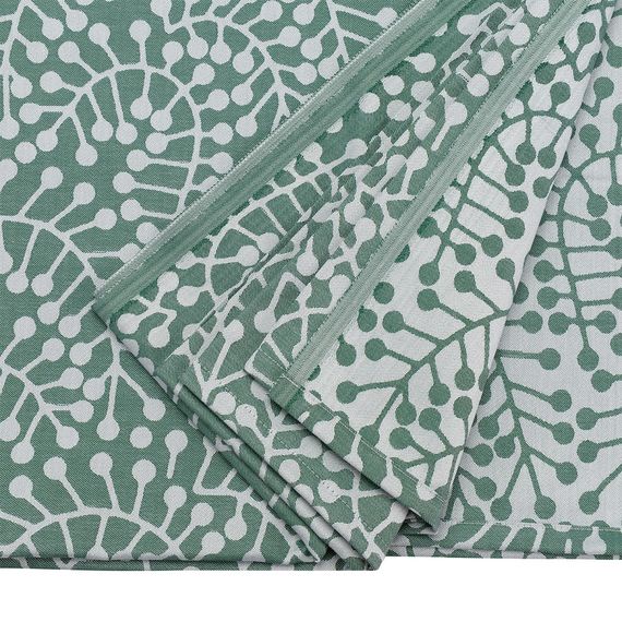 Скатерть из хлопка зеленого цвета с рисунком Спелая смородина, Scandinavian touch, 180х260см, Tkano, изображение 7