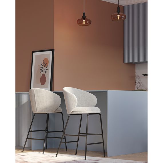 Стул полубарный Comfy, рогожка, топленое молоко, Bergenson Bjorn, изображение 7